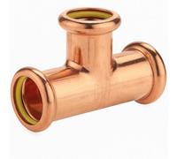 Home Range Westco 42 X 42 X 22mm Reducing Tee Press Gas - Copper Press Fitting For Gas Pipework