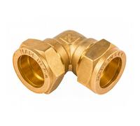 Home Range Westco 42mm Brass Compression Equal Elbow C X C J612 (Dzr) - 90 Degrees Plumbing Pipe Fitting Connector
