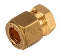 Home Range Westco 42mm Brass Compression Stop End - Durable Pipe Fitting For Sealing Off Unused Water Or Heating Lines