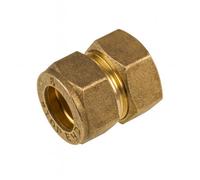 Home Range Westco 42mm Dzr Brass Compression Stop End - Corrosion-Resistant Fitting For Copper Pipework
