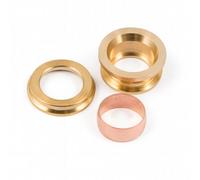 Home Range Westco 42mm X 28mm 3-Part Reducing Set - Brass Bush, Support Ring & Copper Olive For Compression Pipe Size Reduction