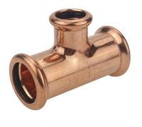 Home Range Westco 54 X 54 X 22mm Reduced Tee Copper Press Fitting - Water Pipe Connector