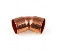 Home Range Westco 54mm 45 Degrees Copper Elbow - End Feed Plumbing Fitting For Copper Pipe And Heating Systems