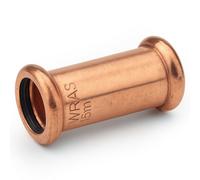 Home Range Westco 67mm Copper Straight Coupling Press Fitting For Water Systems - Durable Wras Approved Connector For Pipe Joints