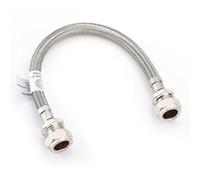 Home Range Westco Wras Approved 15mm X 15mm X 30Cm Flexible Connector (Compression X Compression) - For Joining Copper & Plastic Pipework