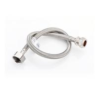 Home Range Westco Wras Approved 15mm X 3/4" X 50Cm Flexible Tap Connector - Braided Stainless Steel Flexi Hose For Taps, Cistern
