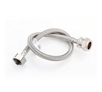 Home Range Westco Wras Approved 22mm X 3/4" X 50Cm Flexible Tap Connector - Braided Stainless Steel Flexi Hose For Taps & Cisterns