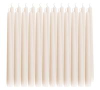 HOME & RELAX 24 Pack Unscented Taper Candles, Long-Lasting Burning Taper Candles, Smokeless and Dripless Taper Candles, 4/5"X10" Taper Candles, Suitable for Dinner Candles,White