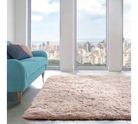 Home Republic Alaska Sponged Shaggy Rug - Blush