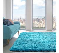 Home Republic Alaska Sponged Shaggy Rug - Teal