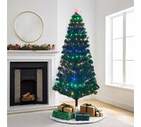 Home Republic Artificial Christmas Tree with Multi-Colour LED Lights & Metal Stand in Emerald | Size: 90 cm x 15 cm Home Republic Emerald 90 cm x 15 cm