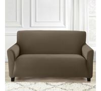 Home Republic Chocolate Denver Stretch Fitted Sofa Cover Three Seater