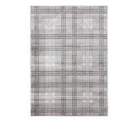 Home Republic Classic Tartan Check Area Rug for Living Room Bedroom Anti-Skid Backing modern Highland Check (Beige, 80 x 150 cms)