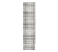 Home Republic Classic Tartan Check Area Rug for Living Room Bedroom Anti-Skid Backing modern Highland Check (Natural, 60 x 230 cms)