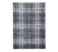 Home Republic Classic Tartan Check Area Rug for Living Room Bedroom Anti-Skid Backing modern Highland Check (Charcoal, 60 x 110 cms)