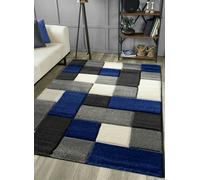 Home Republic Dexter Carved Rug - 60 x 110 - Blue
