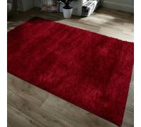 Home Republic Majestic Shaggy Rug - 60 x 110 - Red