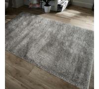 Home Republic Majestic Shaggy Rug - Silver