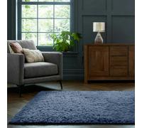 Home Republic Montana Fluffy Rug - 60 x 110 - Navy