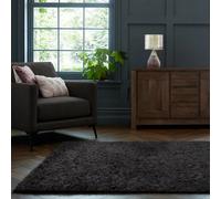 Home Republic Montana Fluffy Textured Rug in Charcoal | Size: 160 cm x 230 cm Home Republic Charcoal 160 cm x 230 cm