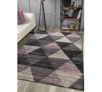 Home Republic Vision Geometric Carved Rug in Pink | Size: 160 cm x 230 cm Home Republic Pink 160 cm x 230 cm