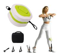 Home Resistance Training Kit, Resistance Trainer Exercise Straps with Handles, Door Anchor and Carrying Bag for Home Gym, Bodyweight Resistance Workout Straps for Full-Body Workout (Green)