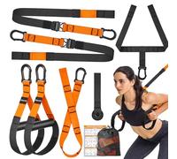 Home Resistance Training Kit, Suspension Trainer Straps with Adjustable Extension, Door Anchor, and Carry Bag - Strength Training Equipment for Full Body Bodyweight Workouts at Home or Outdoors