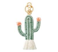 Home Room Decoration Pendant Hand Woven Cactus Keychain Christmas Beads Wall Hanging Ornaments Wall Hanging Ornament Home Decoration