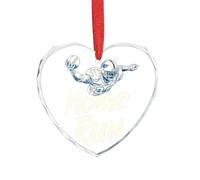 Home Run Football Touchdown Sports Decorative Hanging Glass Ornaments Christmas Tree Decorations Indoor Home Heart Pendant Gifts