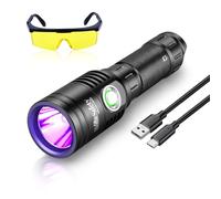 Home Safety 1602 395nm UV Flashlight Blacklight Portable Black Light for for Pet Urine Finding & Mineral, Antique Detection, Scorpion Search, etc