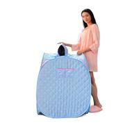 Home Sauna Kit, Portable Folding Steam Sauna SPA Room Tent Without Steamer for One Person Or Two People, Weight Loss Full Body Slimming(One Person Blue)