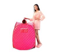 Home Sauna Kit, Portable Folding Steam Sauna SPA Room Tent Without Steamer for One Person Or Two People, Weight Loss Full Body Slimming(One Person Red)