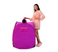 Home Sauna Kit, Portable Folding Steam Sauna SPA Room Tent Without Steamer for One Person Or Two People, Weight Loss Full Body Slimming(One Person Purple)
