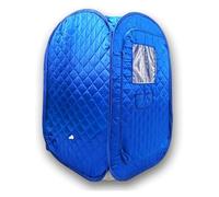 Home Sauna Kit, Portable Sauna Tent, Foldable One Person Full Body Spa for Detox Therapy Without Sauna Steamer(Blue-No Steamer)