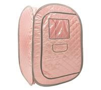 Home Sauna Kit, Portable Sauna Tent, Foldable One Person Full Body Spa for Detox Therapy Without Sauna Steamer(Pink-No Steamer)