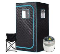 Home Sauna Kit, Sauna Home Steam, Sauna Room Beneficial Skin 4.0L Machine, Slimming Bath SPA Health Simple Joint Steel Frame Sauna Tent(Green Set)