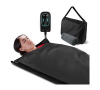 Home Sauna Kit, Upgrade Infrare Sauna Blanket Burn Fat Slimming Electric Thermal Detox Therapy, Sauna Blanket Home for Women 180cm*80cm(Nozipper Type-01)