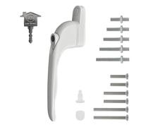 Home Secure Universal Upvc Window Handle Multi-Spindle - White