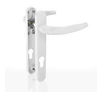 Home Secure™ UPVC Door Handles 122mm. 92mm PZ. External Replacement Door Handle - White