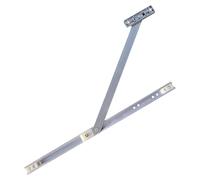 Home Secure™ uPVC Door Restrictor Stay with Hold Open Function - 335mm Stay for uPVC, Aluminium & French Patio Doors - Weather Resistant Safety Restrictor