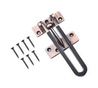Home Security Door Latch with Anti Rust Zinc Alloy Quiet and Smooth Operation for Your Peace of Mind (Black)