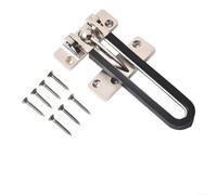 Home Security Door Latch with Anti Rust Zinc Alloy Quiet and Smooth Operation for Your Peace of Mind (Silver)