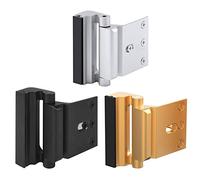 Home Security Door Lock Reinforcement Stop Withstand 800 Lbs Upgrade Defender Hardware(2pcs Gold)