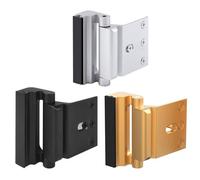 Home Security Door Lock Reinforcement with 3" Stop Withstand 800 Lbs Upgrade Defender Hardware 1Pcs(1PC Silver)