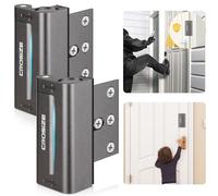 Home Security Door Lock, Upgraded Metal Door Lock 3 Inch Supports 800 lbs Impact for Interior Swing Doors, Defender Security Door Lock, Prevent