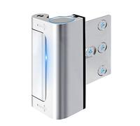 Home Security Door Reinforcement Lock Safety Latch Extra Front Doors Security Devices, Anti Door Kick in Safety Protector for Door Inside, Child Proof Aluminum Locks Silver 1Pack