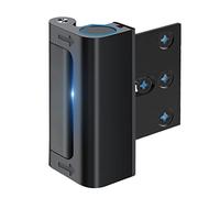 Home Security Door Reinforcement Lock Safety Latch Extra Front Doors Security Devices, Anti Door Kick in Safety Protector for Door Inside, Child Proof Aluminum Locks Black 1Pack