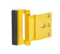 Home Security Reinforcement Lock - Aluminum Oy, 800LBS Proof & Tamper- Design for Doors, Stylish Brown H (Gold)