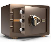 Home Security Safe Box Biometric Fingerprint Quick Access Solid Steel Lock Box for Money Jewelry & Cash - Safe for Home Protection