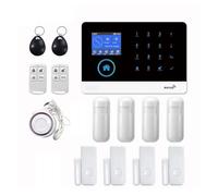 Home Security Systems WiFi 4G GPRS Home Burglar Intelligent Security Wireless Alarm System APP Remote Control(GT-016-3G-PG103-C)